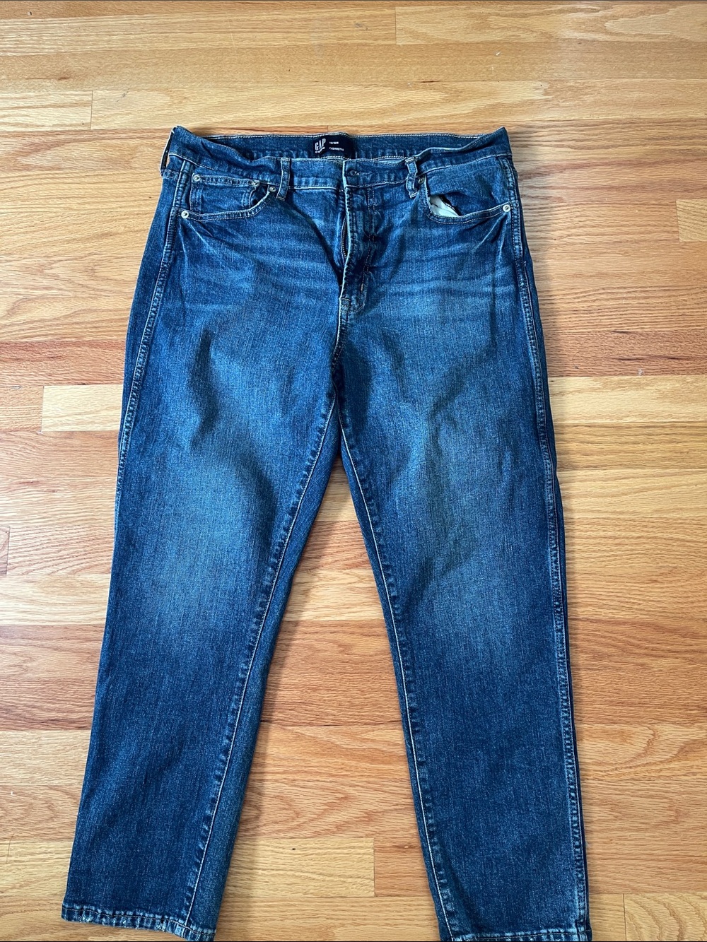 GAP CIGARETTE Women’s Straight Dark Blue Jeans 14/32R